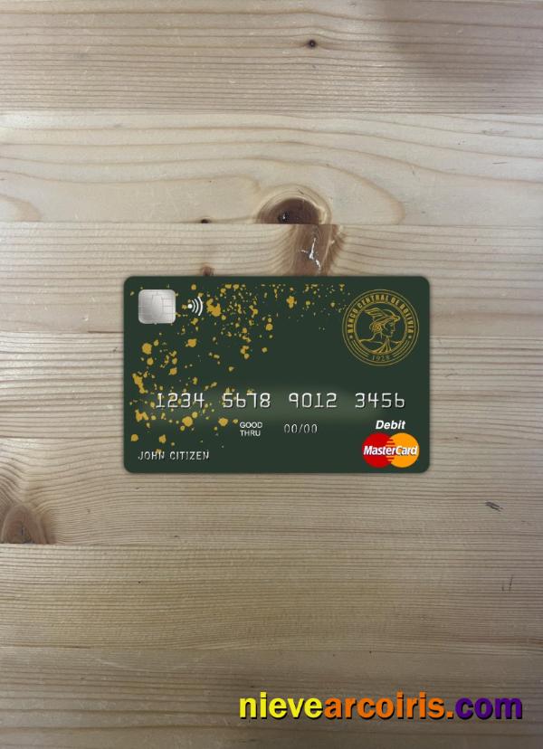 Bolivia Banco central de Bolivia bank master card photolook